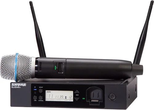 Vista 11 de Shure GLXD24R+/B58 Sistema de Micrófono Inalámbrico Digital Profesional de Banda Dual – Duración de Batería de 12 Horas, Alcance de 100 pies