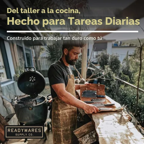 Vista 3 de Readywares - Delantal de lona encerada
