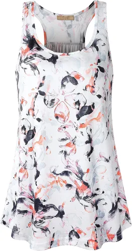 Vista 62 de Cestyle - Camiseta sin mangas para mujer, cuello redondo, corte holgado, para entrenamiento