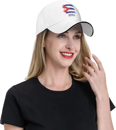 Vista 8 de Gorra de béisbol con bandera cubana vintage para hombre y mujer