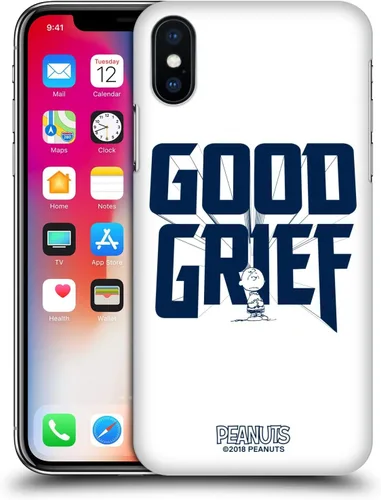 Vista 23 de Head Case Designs Funda rígida con licencia oficial de Peanuts Charlie Brown Good Grief Rock Tees compatible con Apple iPhone 7/8/SE 2020 y 2022