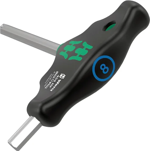 Vista 2 de Wera 05023334001 454 HF T-Handle Destornillador hexagonal Hex-Plus con función de sujeción, 0.118 x 3.937 in