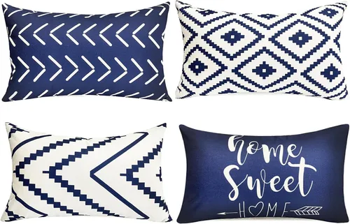 Vista 29 de Juego de 4 fundas de almohada decorativas de 16 x 16 pulgadas, color azul aguamarina, fundas de almohada para sofá, cama, sala de estar, fundas