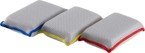 Vista 4 de Esponjas de microfibra para platos, esponjas de cocina, esponja antiarañazos, esponjas de limpieza para el hogar, suministros de limpieza multiusos