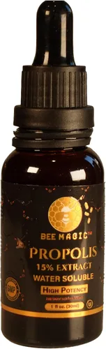 Vista 2 de Extracto de propóleos, 15% soluble en agua, 1.0 fl oz/1 fl.oz, Kosher OU