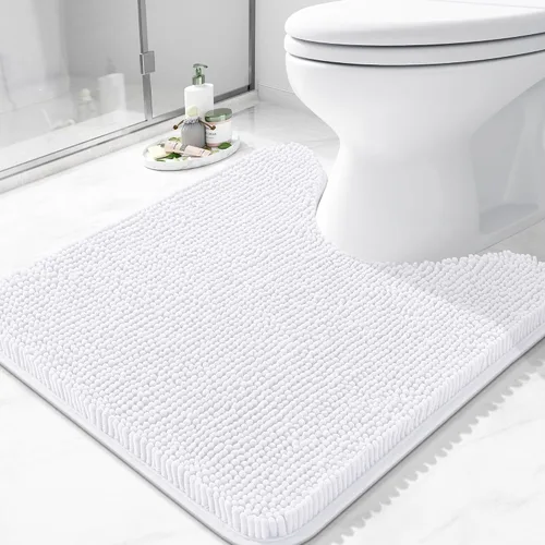 Vista 197 de Arotive Alfombras de baño de felpilla extrasuaves y absorbentes, de 24 x 16 pulgadas, lavables a máquina, parte trasera de goma antideslizante