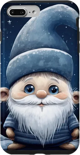 Vista 12 de iPhone 16 Funny Winter Gnome For Christmas Cute Xmas Snowflake Pattern Case