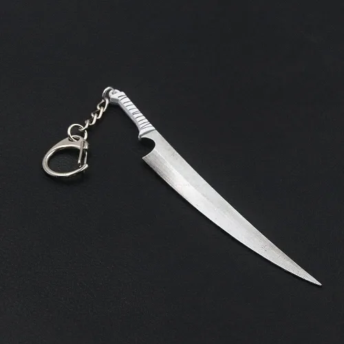 Vista 7 de Ichigo Bankai - Llavero de espada Hojas dobles de Zangetsu y el verdadero regalo de anime Tensa Zangetsu para adolescentes, mujeres, hombres