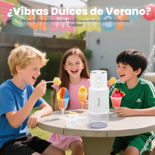 Vista 8 de Máquina de raspados de nieve, máquina raspadora de hielo portátil inalámbrica para granizados para el hogar con cargador USB y 3 vasos molde