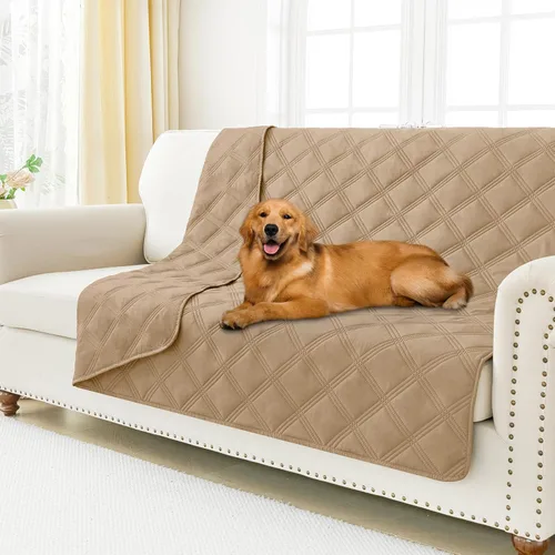 Vista 27 de Smiry Funda impermeable para cama de perro, manta reversible para mascotas para sofá Manta suave lavable para perro, funda a prueba de fugas