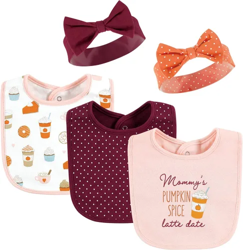 Vista 22 de Hudson Baby Conjunto de babero y diadema de algodón unisex para bebé Leopard Mamas Mini