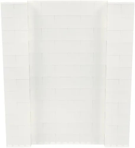 Vista 179 de EverBlock Kit de pared de 5 x 4 pies Bloques de construcción modulares Sistema de pared para edificios, pantallas y estructuras Divisor