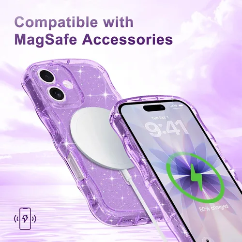 Vista 188 de Pepmune Funda magnética para iPhone 17 Pro Max, color rosa