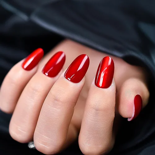 Vista 26 de Gelnails - Uñas postizas cortas a presión con punta francesa blanca, 30 Almendra francesa blanca