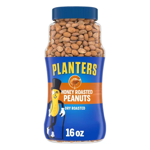 Vista 3 de PLANTERS Anacardos Sabor Dona de Sidra de Manzana 13oz + Cacahuetes Tostados con Miel, Cacahuetes Tostados Secos, Aperitivo de Fiesta, Proteína