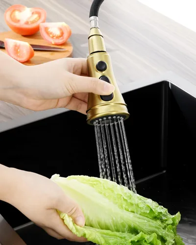 Vista 9 de Reemplazo de cabezal rociador de grifo de cocina, cabezal rociador extraíble con 15 adaptadores, cabezal de grifo de fregadero de cocina de 3