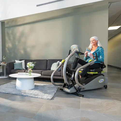 Vista 2 de NuStep Recumbent Cross Trainer Stepper, Low-Impact Full-Body Exercise, Adjustable Arms & Legs, 360-Degree Swivel Seat, Engaging Programs