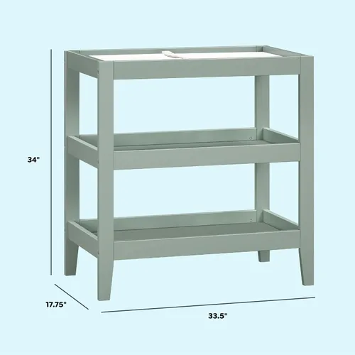 Vista 7 de Mesa cambiadora Colby de Carter's by DaVinci en salvia claro, certificado GREENGUARD Gold Savia Claro