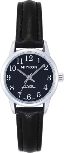 Vista 10 de Miykon Dainty Minimalist Dress Watches for Women – Small Easy Reader Analog Watch with Genuine Leather Strap and Second Hand – Japanese Quartz