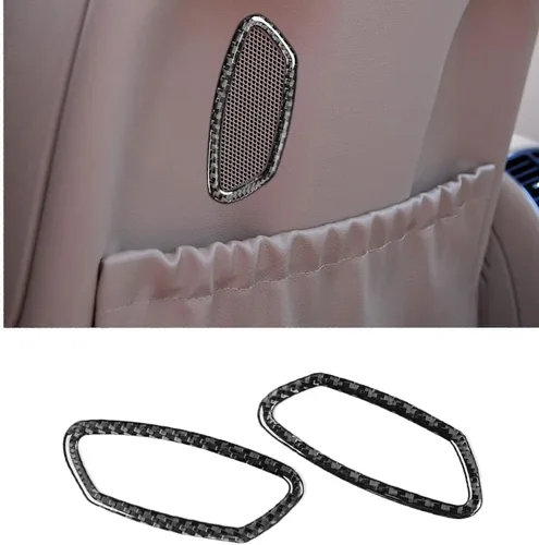 Vista 21 de ontto Accesorios de coche Fibra de carbono Exterior Cuerpo Frente Decoración Pegatinas Fit para Mercedes-Benz CLS C219 2004-2009 Negro
