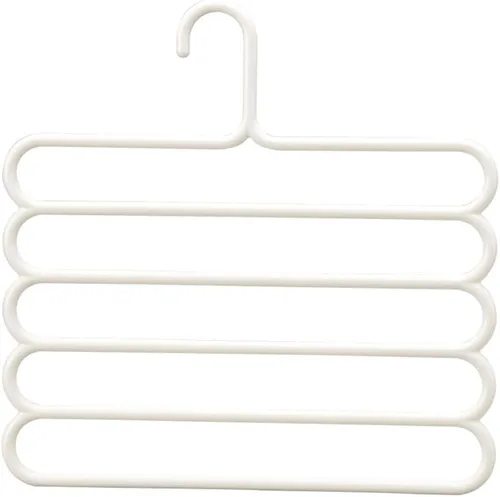 Vista 10 de Outanaya Perchas resistentes para colgar bufandas y chaquetas, colgadores de vestidos, colgadores para ropa, pantalones, perchas multiusos para Rosa