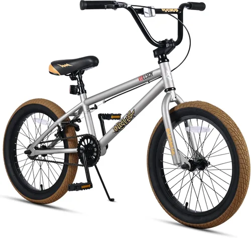 Vista 14 de vollsch Bicicletas BMX Freestyle de 18 y 20 pulgadas para adolescentes de 6 a 15 años de edad, niños, niñas, principiantes con palanca, varios