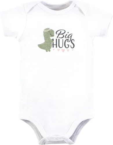 Vista 277 de Hudson Baby baby-girls Cotton Bodysuits 3-pack