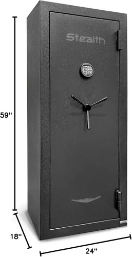 Vista 10 de Stealth EGS23 - Caja fuerte para armas Essential 23 con protección contra incendios de 30 minutos aprobada por el Departamento de Justicia y 23