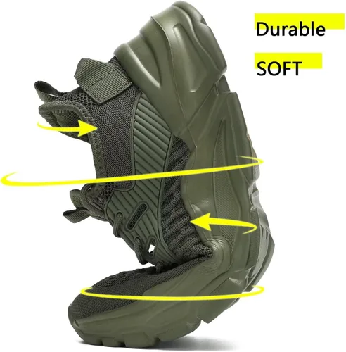 Vista 3 de Zapatos deportivos para caminar para hombre, ligeros, transpirables, informales, suela suave, cómodos, para el trabajo, gimnasio, entrenamiento