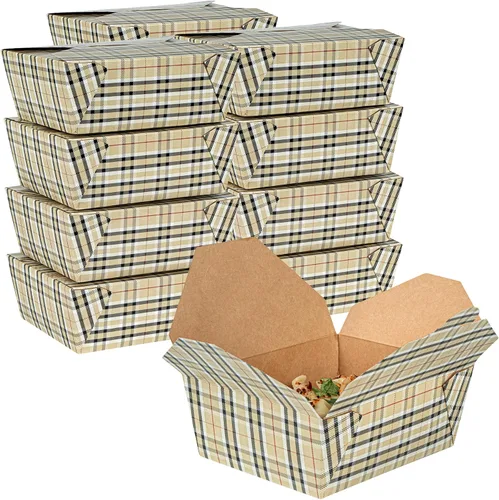 Vista 62 de Restaurantware Bio Tek - Cajas para llevar de 30 onzas, 200 loncheras para llevar, cierre de tabulación, resistentes al calor, desechables, de papel