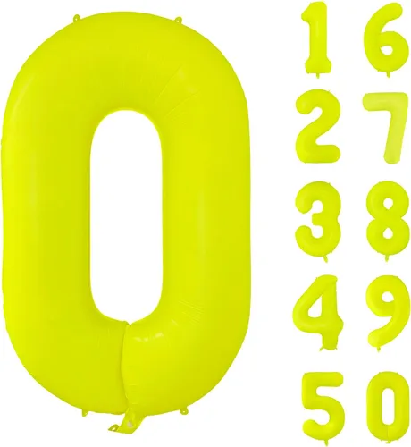 Vista 227 de Globos gigantes de helio de aluminio de 40 pulgadas, color negro, globos digitales grandes del número 0 para decoración de fiesta de cumpleaños