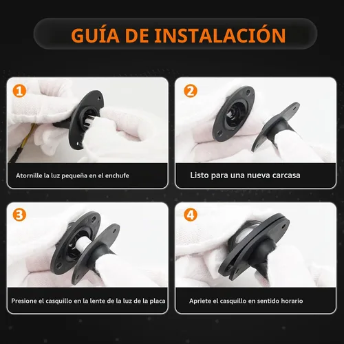 Vista 6 de Juego de luces de matrícula Bestview, lámpara LED para etiqueta trasera del parachoques con enchufe, cableado, carcasa de montaje para 1994 1995