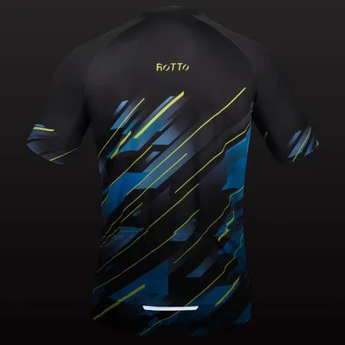 Vista 7 de ROTTO Camiseta de ciclismo para hombre, manga corta, para ciclismo