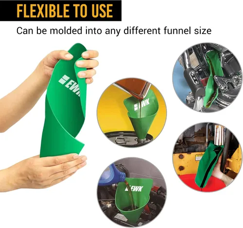 Vista 7 de EWK Bomba extractora de aceite al vacío de 6L Extractor de fluidos Bomba de cambio de aceite y embudo de aceite flexible Herramienta de drenaje