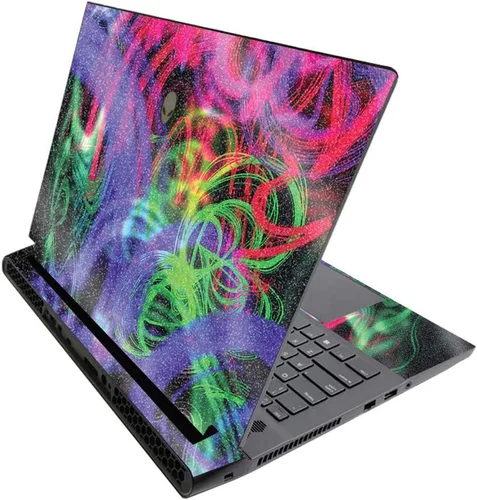 Vista 233 de MightySkins - Skin brillante con purpurina para Alienware M17 R3 (2020) y M17 R4 (2021) - Diversión de los años 90 Acabado duradero con purpurina