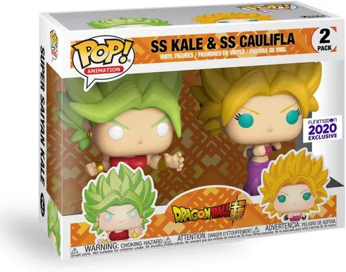 Vista 2 de Funko Pop! Animation Dragon Ball Z: Kale & Caulifla Funimation - Figura de vinilo exclusiva (2 unidades)
