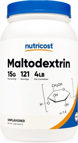 Vista 6 de Nutricost Maltodextrina en polvo 2 libras - Sin gluten, sin OMG