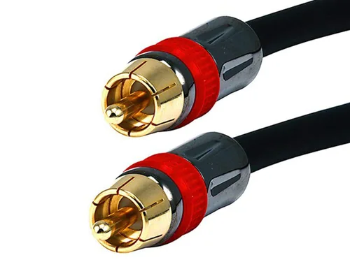 Vista 2 de Monoprice 102681 Cable de audio coaxial digital con clasificación RG6 RCA CL2 de 3 pies, color negro
