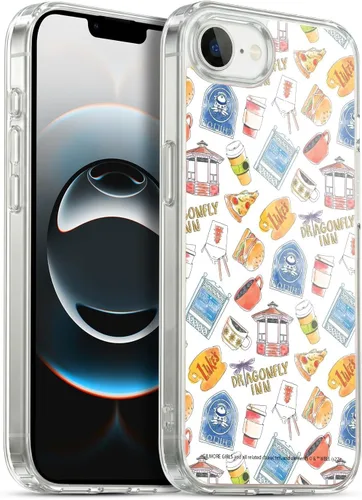 Vista 99 de Head Case Designs Gilmore - Funda negra a prueba de golpes con diseño de dibujos animados para niñas con licencia