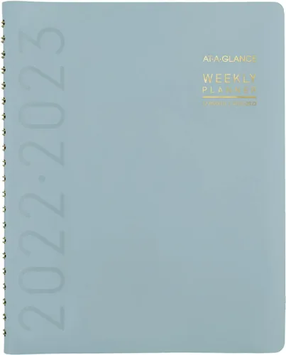 Vista 10 de Agenda académica semanal y mensual 2021-2022, AT-A-GLANCE, 8-1/4 x 11 pulgadas, grande, para profesor, estudiante, contemporánea, grafito (70957X45)