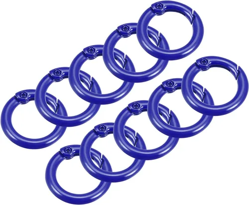 Vista 15 de uxcell Anillos redondos de resorte, hebilla de gatillo para bolsos, monederos, llavero