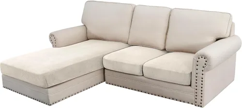 Vista 17 de H.VERSAILTEX Funda de cojín elástica de terciopelo para sofá, funda de cojín de felpa para cojines de silla, protector de muebles, cojín de asiento