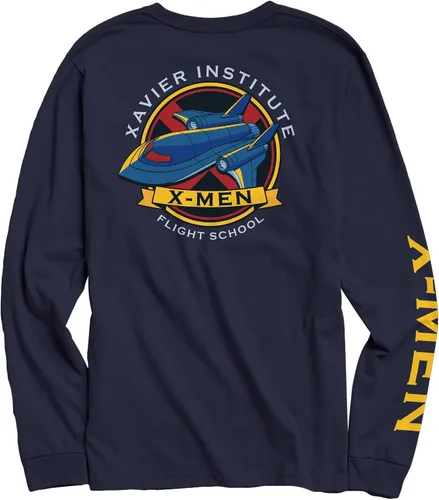 Vista 2 de Marvel X-Men Xavier Institute Blackbird - Camiseta de manga larga para hombre