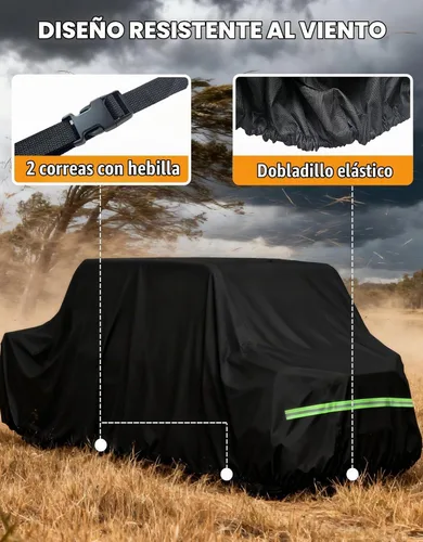Vista 7 de Cubierta UTV de 4 a 6 plazas, resistente 600D, cubierta de protección para todo tipo de clima, compatible con Can-Am Defender MAX PRO/X3
