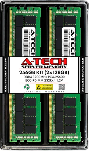 Vista 57 de A-Tech 4GB DDR4 2133MHz PC4-17000 ECC RDIMM 1Rx8 Single Rank 1.2V ECC Registered DIMM de 288 pines Módulo de actualización de memoria RAM