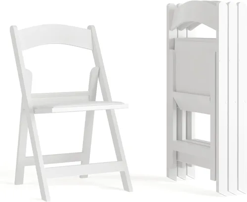 Vista 15 de Flash Furniture Hercules Tucker - Silla plegable de resina negra comercial, ligera, asiento extraíble acolchado de vinilo, para uso en interiores