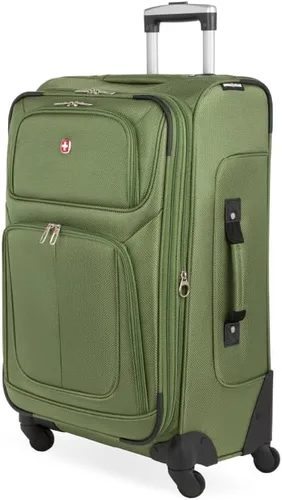 Vista 160 de SwissGear - Equipaje suave expandible Sion con ruedas, Negro