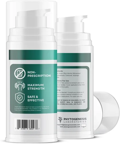 Vista 2 de Phytogenesis DIM 90 - Suplemento dim de máxima fuerza gel tópico - 90 mg de diindolilmetano natural (DIM) por porción - Soporte hormonal, cognitivo