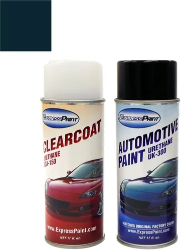 Vista 149 de Aerosol para pintura de retoque automotriz Dodge Stratus - Capa transparente metálica de acero plateado A4/DA4 - Paquete todo incluido