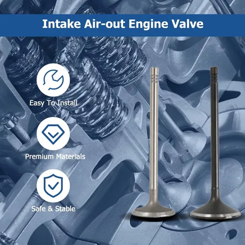 Vista 3 de WFLNHB Válvulas de Motor de Admisión y Escape de Repuesto para GM 2.0L 2.2L 2.4L Ecotec DOHC